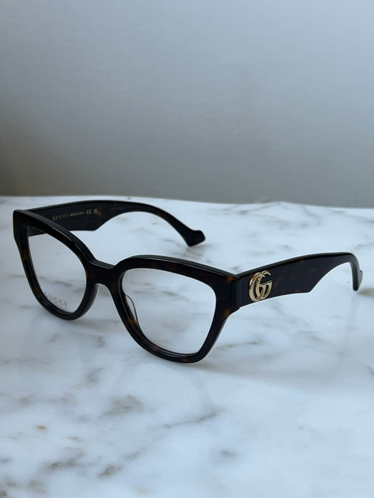 Gucci GG1424O Havana Brown Cat Eye Sunglasses - Stylish UV Protection for Women | Perfect for Outdoor, Beach & Fashion Accessories