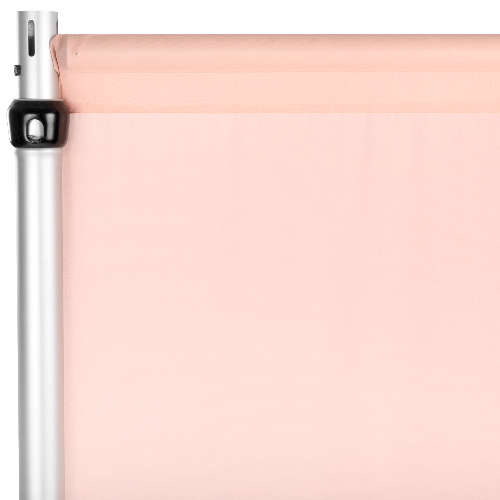 10ft x 58in Sheer Chiffon Curtain Panel - Blush Pink & Rose Gold for Living Room, Bedroom & Wedding Decor