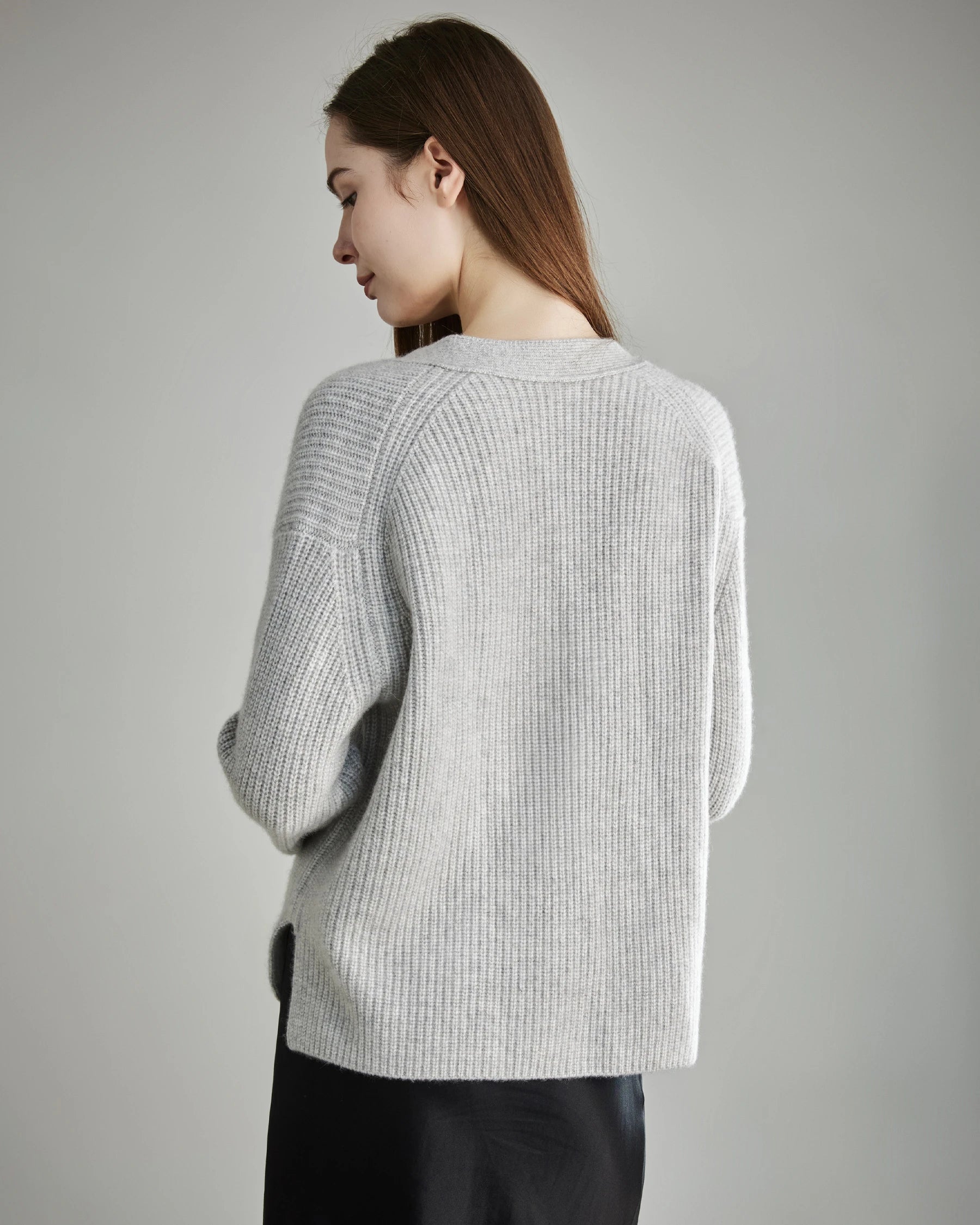 Luxury Soft Cashmere Cardigan Sweater for Women with Pockets - Warm & Cozy Winter Knitwear for Office, Travel & Casual Outfits
