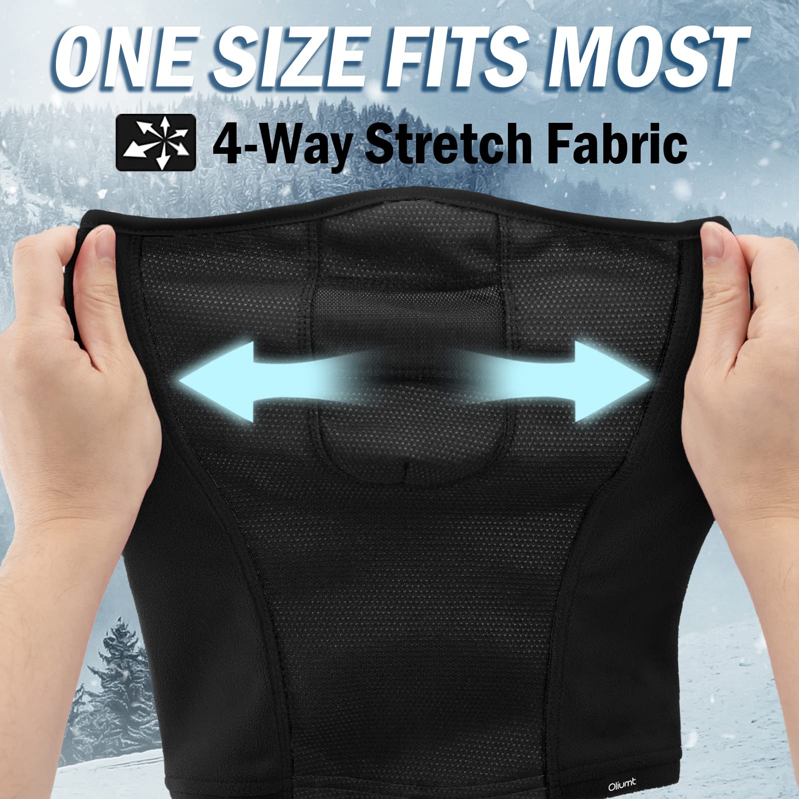Breathable Kids Balaclava Ski Mask - Windproof Winter Face Mask & Neck Warmer for Boys & Girls - Perfect for Skiing, Running, Cycling & Outdoor Winter Activities