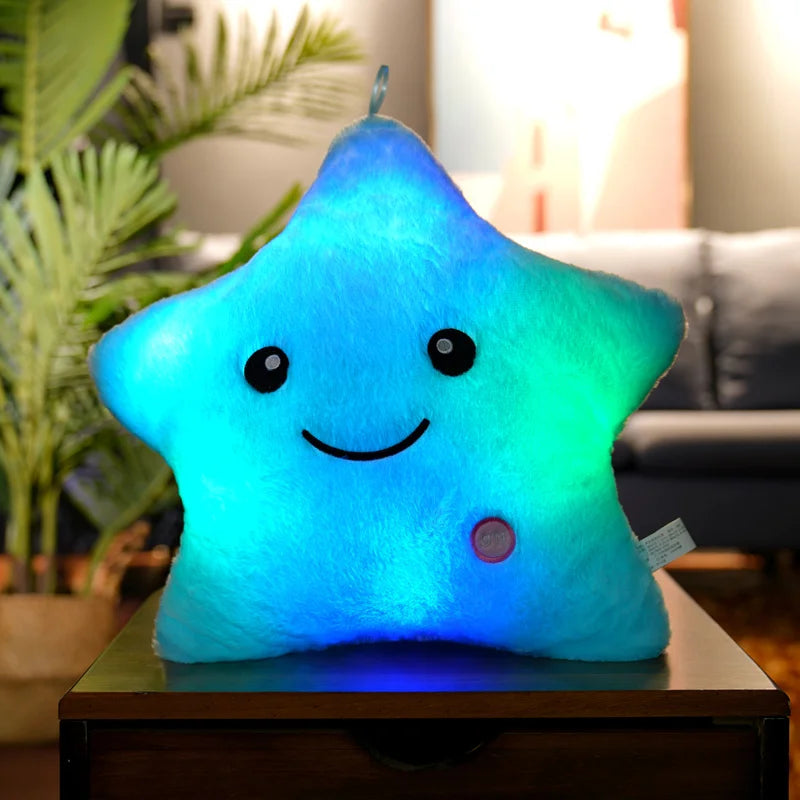 20CM Creative Glowing Star Plush Toy - LED Light Stuffed Animal for Kids, Girls, Gifts | Night Light, Room Decor, Birthday Present