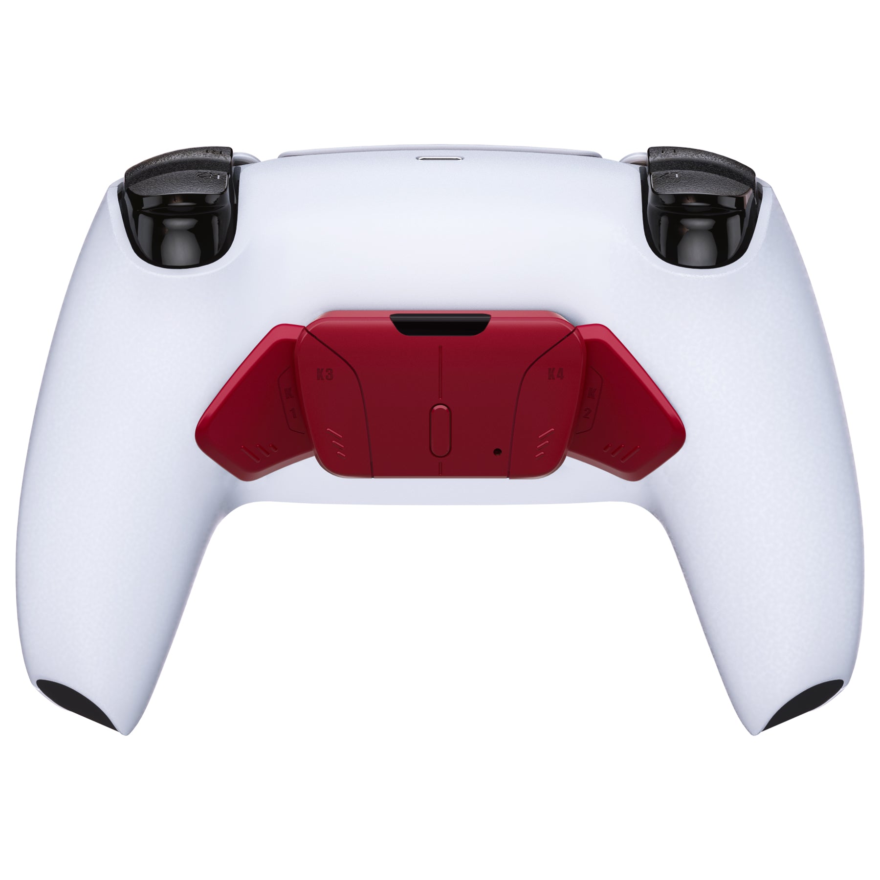 eXtremeRate Volcanic Red Replacement Back Buttons Housing Shell for PS5 Controller - Compatible with K1 K2 K3 K4 & RISE4 Remap Kit (Controller & Board Not Included) - Perfect for Gaming, Custom Mods & Enhanced Gameplay (VPFM5011)