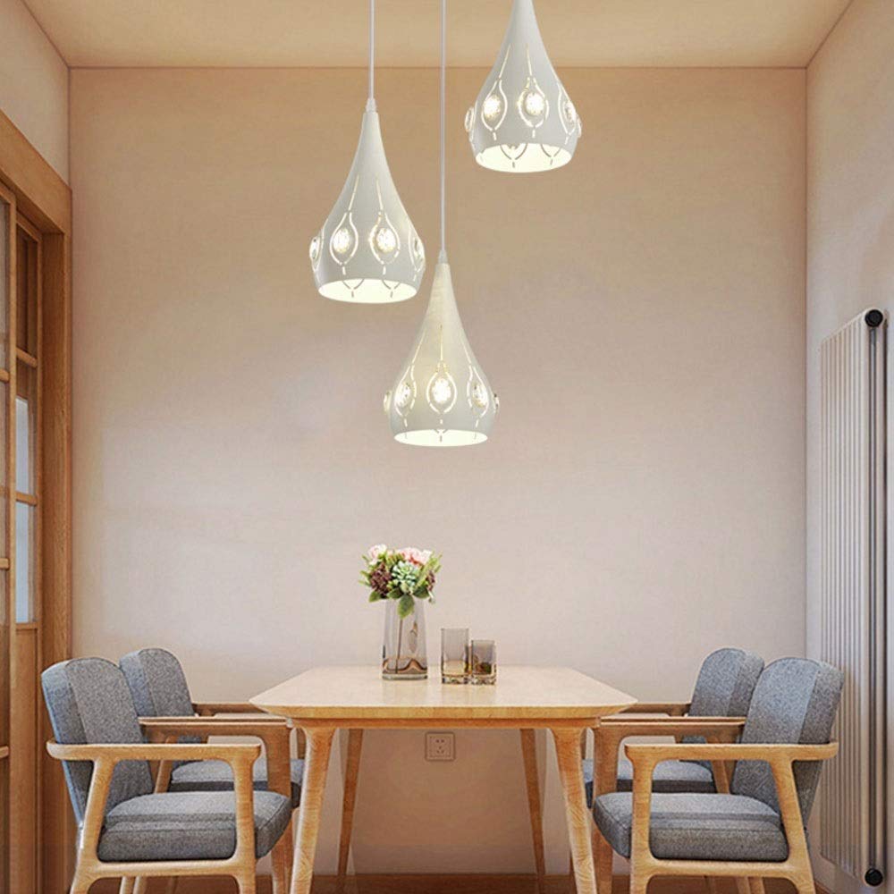 70W 3-Lights Branch-Shaped LED Modern Chandelier - Nordic Style Ceiling Light for Restaurant, Bedroom, Bar & Coffee Shop - Energy Saving Hanging Lamp for Home & Commercial Spaces