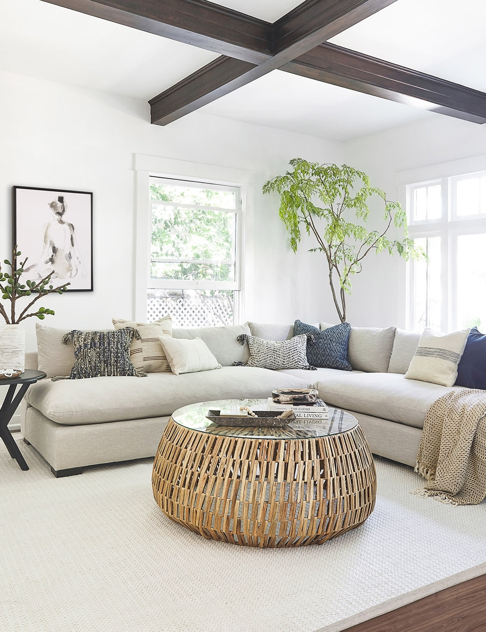 Decima Sectional Sofa - Modern L-Shaped Couch with Reversible Chaise, Soft Fabric Upholstery for Living Room, Family Room & Home Theater Comfort