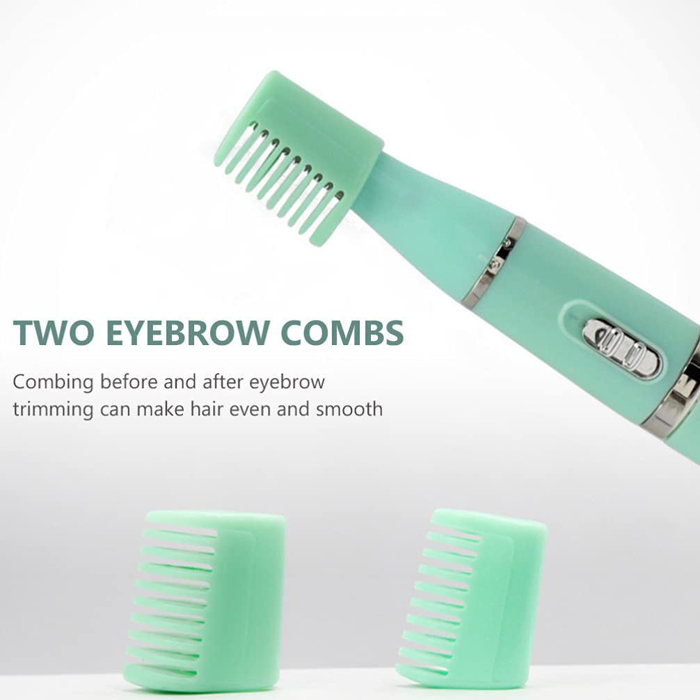 Electric Eyebrow Trimmer & Facial Hair Remover for Women - Portable Eyebrow Shaver with Precision Blades for Smooth Brows at Home or Travel | Eyebrow Grooming, Makeup Prep, Hair Removal Kit