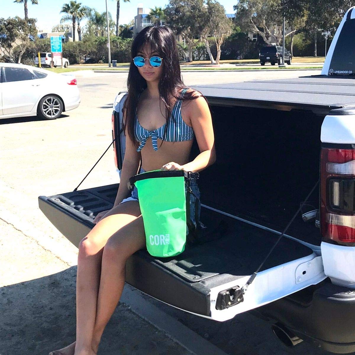 Waterproof Dry Bag 3L 5L 10L 15L - Roll Top Sack for Kayaking, Rafting, Boating, Swimming | Keep Gear Dry for Camping, Hiking, Beach & Fishing | COR Surf Floating Waterproof Dry Bag for Outdoor Adventures