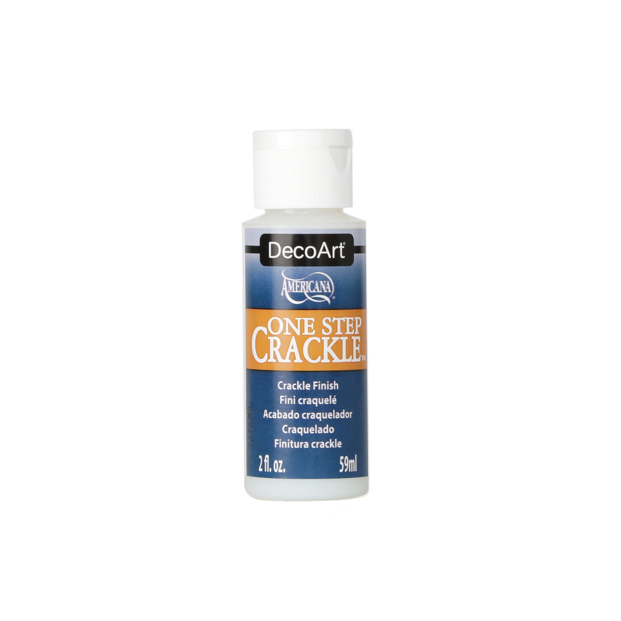 Americana One Step Crackle Finish Paint - Easy DIY Crackle Effect for Furniture, Wood, and Crafts - Perfect for Vintage, Shabby Chic, and Distressed Home Decor Projects