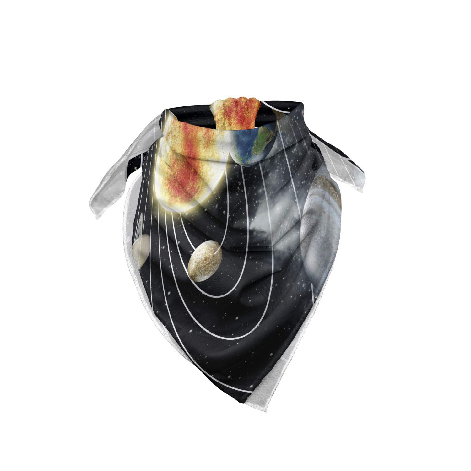 Ambesonne Solar System Planets Bandana - Unisex Space-Themed Head & Neck Scarf for Men & Women - Perfect for Outdoor Activities, Concerts, and Cosplay
