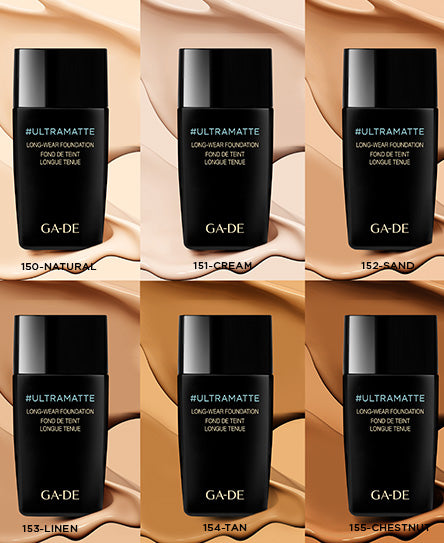 Ultra Matte Long Wear Foundation 155 - Oil-Free Full Coverage Makeup for All-Day Wear | Perfect for Oily Skin & Hot Weather