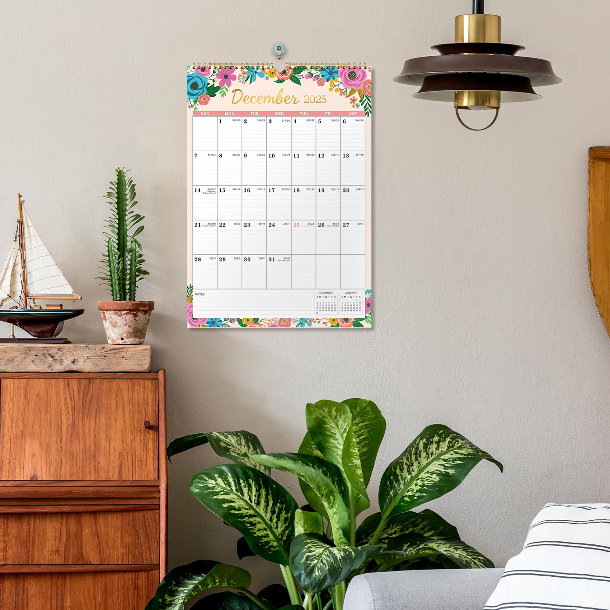 2025-2026 Wall Calendar - 18 Month Large Planner (July 2025-December 2026) | 12