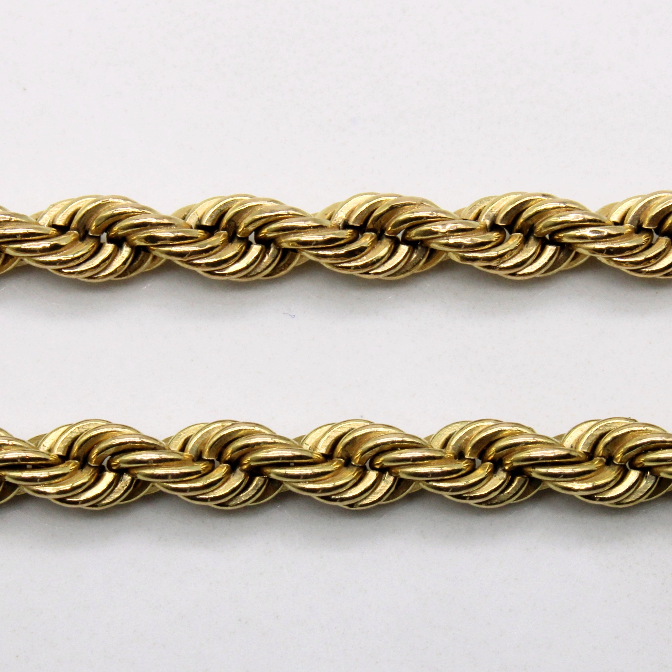 10K Yellow Gold Rope Chain Necklace 30 Inches - Durable & Stylish Jewelry for Men & Women - Perfect for Everyday Wear, Gifts & Special Occasions