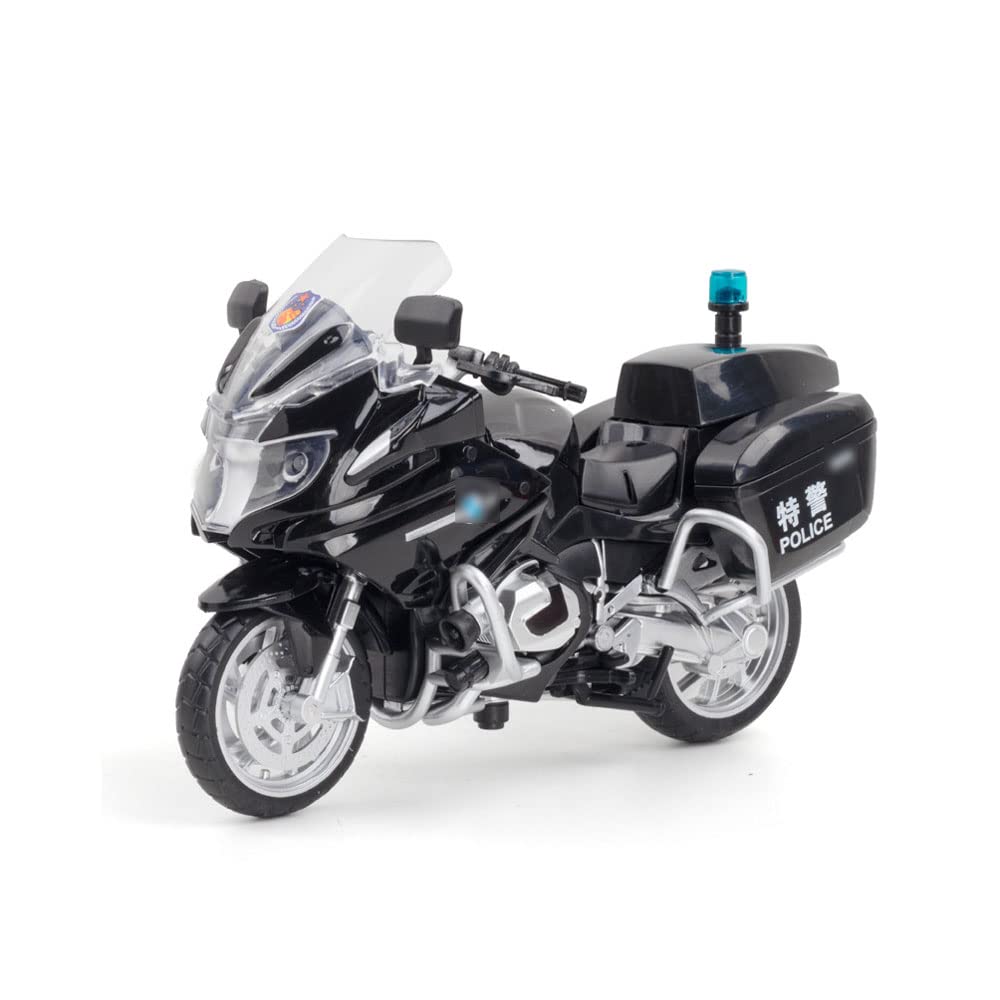 1/12 Scale Alloy Motorcycle Model Toy with Sound & Light for Kids Gift
