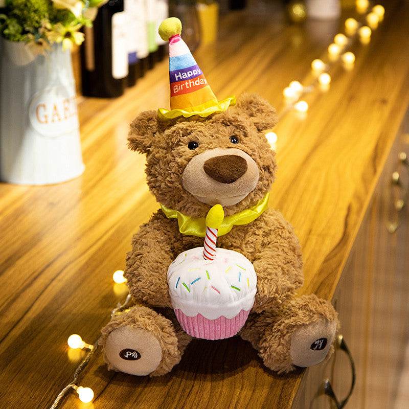 Singing Birthday Bear Plush Toy - Cute Musical Stuffed Animal for Kids & Toddlers | Perfect Gift for Birthdays, Parties & Special Occasions