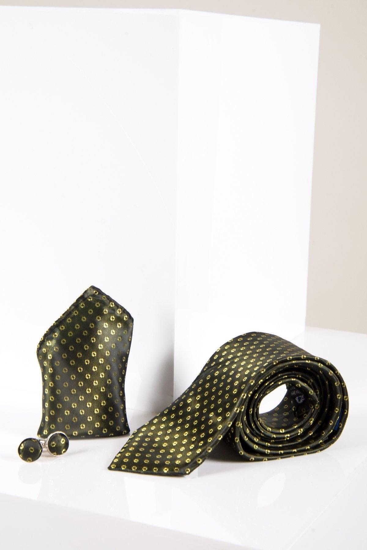 Premium Yellow Silk Tie and Pocket Square Set for Men - Elegant Formal Accessories for Weddings, Business Meetings & Special Occasions