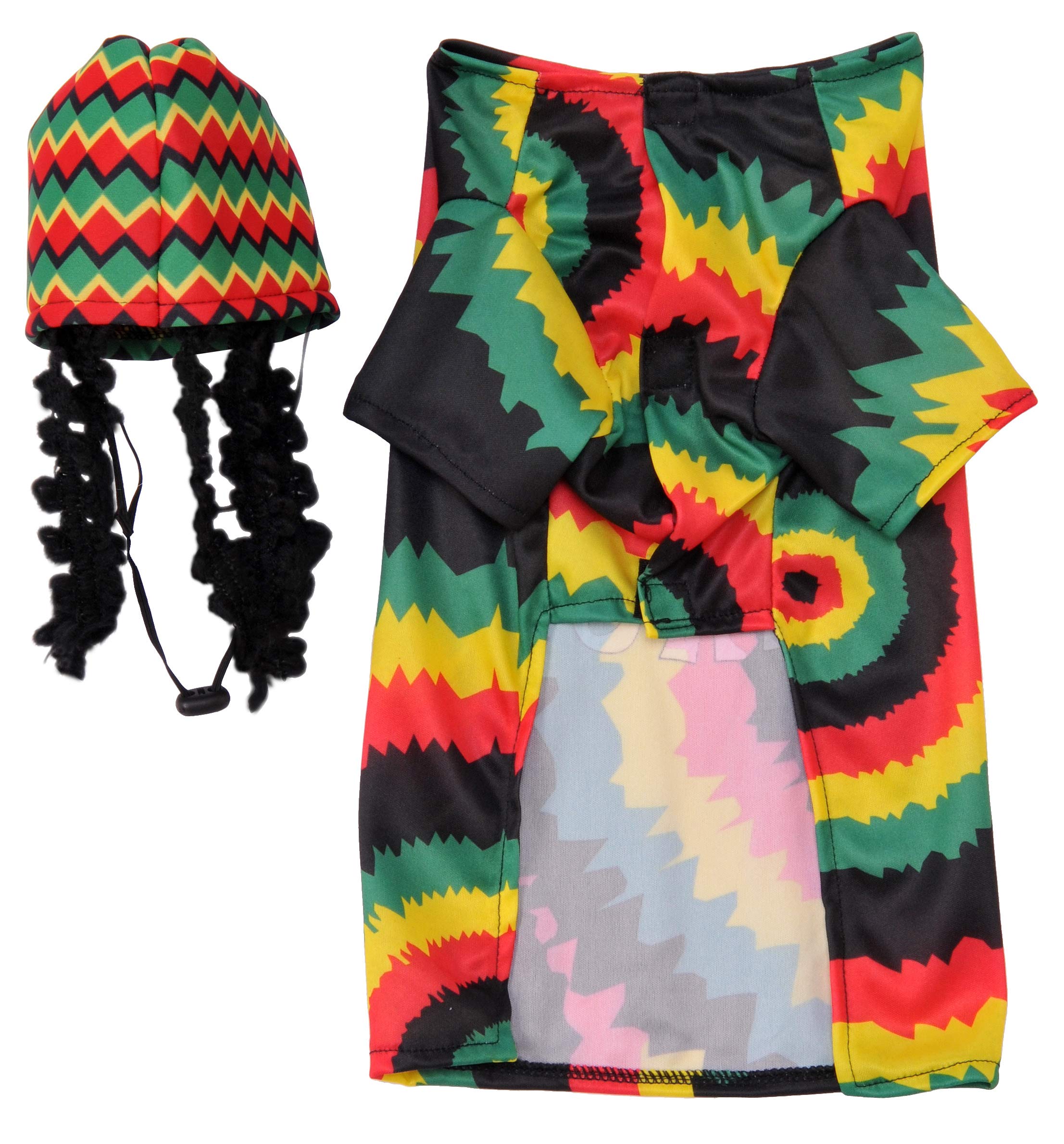 Rubie's Rasta Dog Pet Costume for Small Dogs - Reggae Themed Outfit for Halloween, Parties & Dress-Up Fun