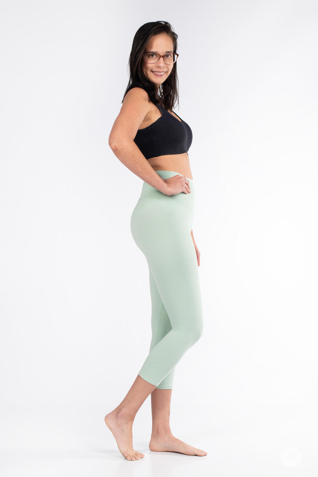 High Waisted Workout Leggings for Women - Solid Color Yoga Pants with Wide Waistband - Perfect for Gym, Running & Lounge Wear