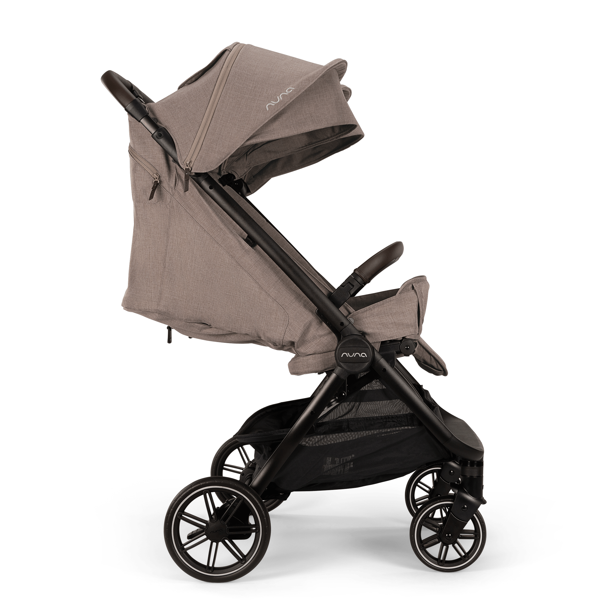 Nuna TRVL Double Stroller - Lightweight Compact Foldable Travel Stroller for Two Kids - Perfect for Shopping, Travel & Outdoor Adventures