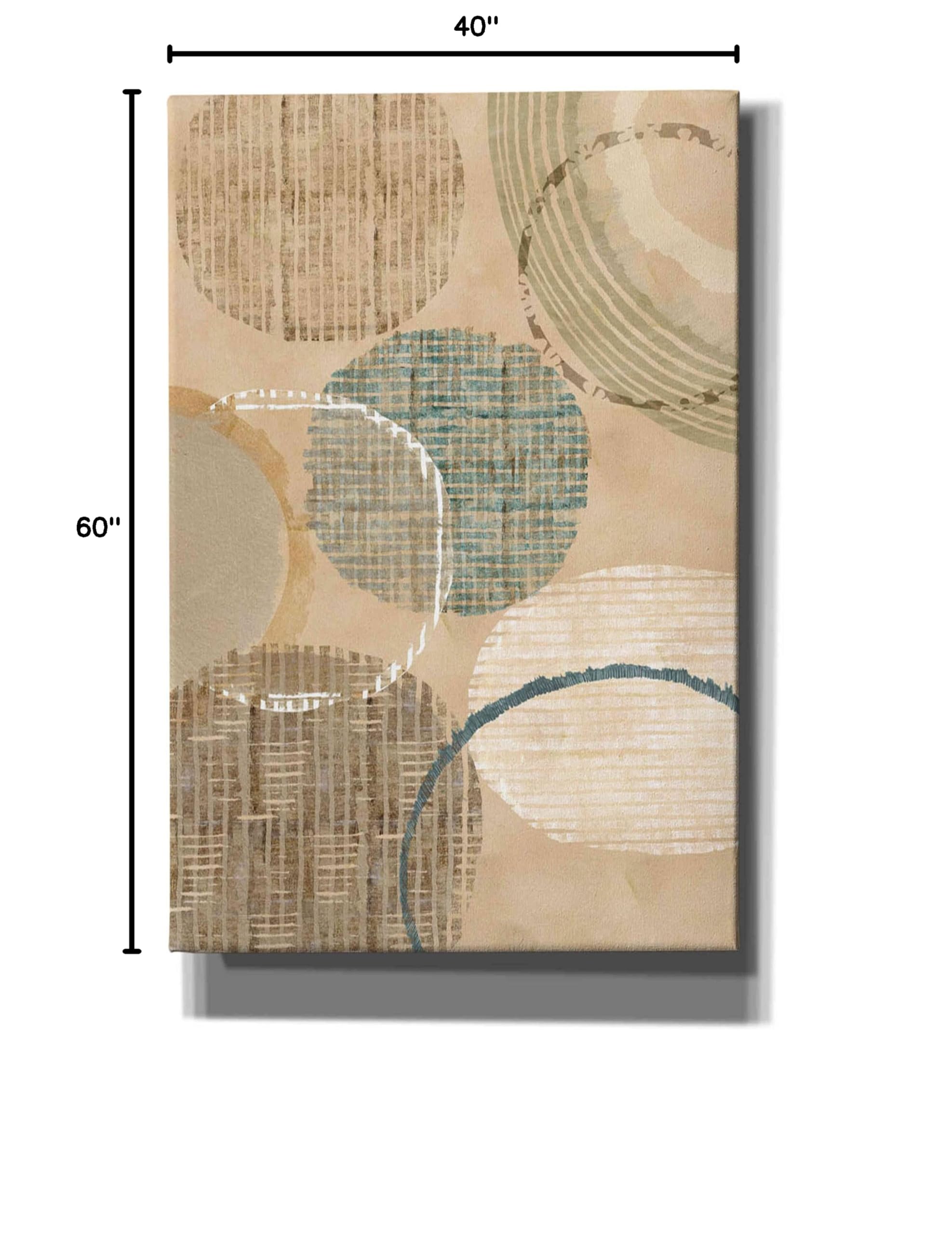 Flora Kouta Woven Baskets I Giclee Canvas Wall Art Print - 40x60 Inches Modern Home Decor for Living Room, Bedroom & Office