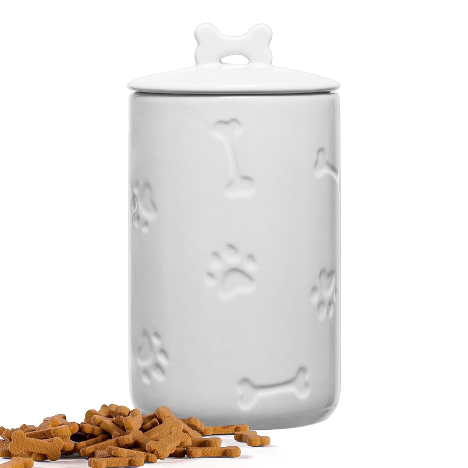 Airtight Ceramic Dog Treat Jar - 9