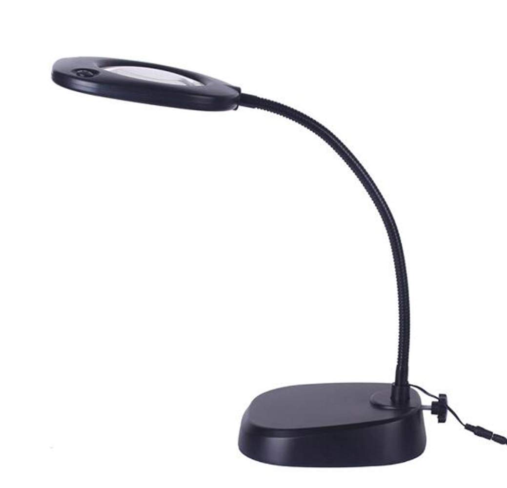 10x Magnifying Glass Lamp with Daylight LED Light - Adjustable Swing Arm Desk Lamp for Reading, Crafts, Jewelry Making & Sewing - Perfect for Home Office, Workshop & Hobbyists (Color: A)