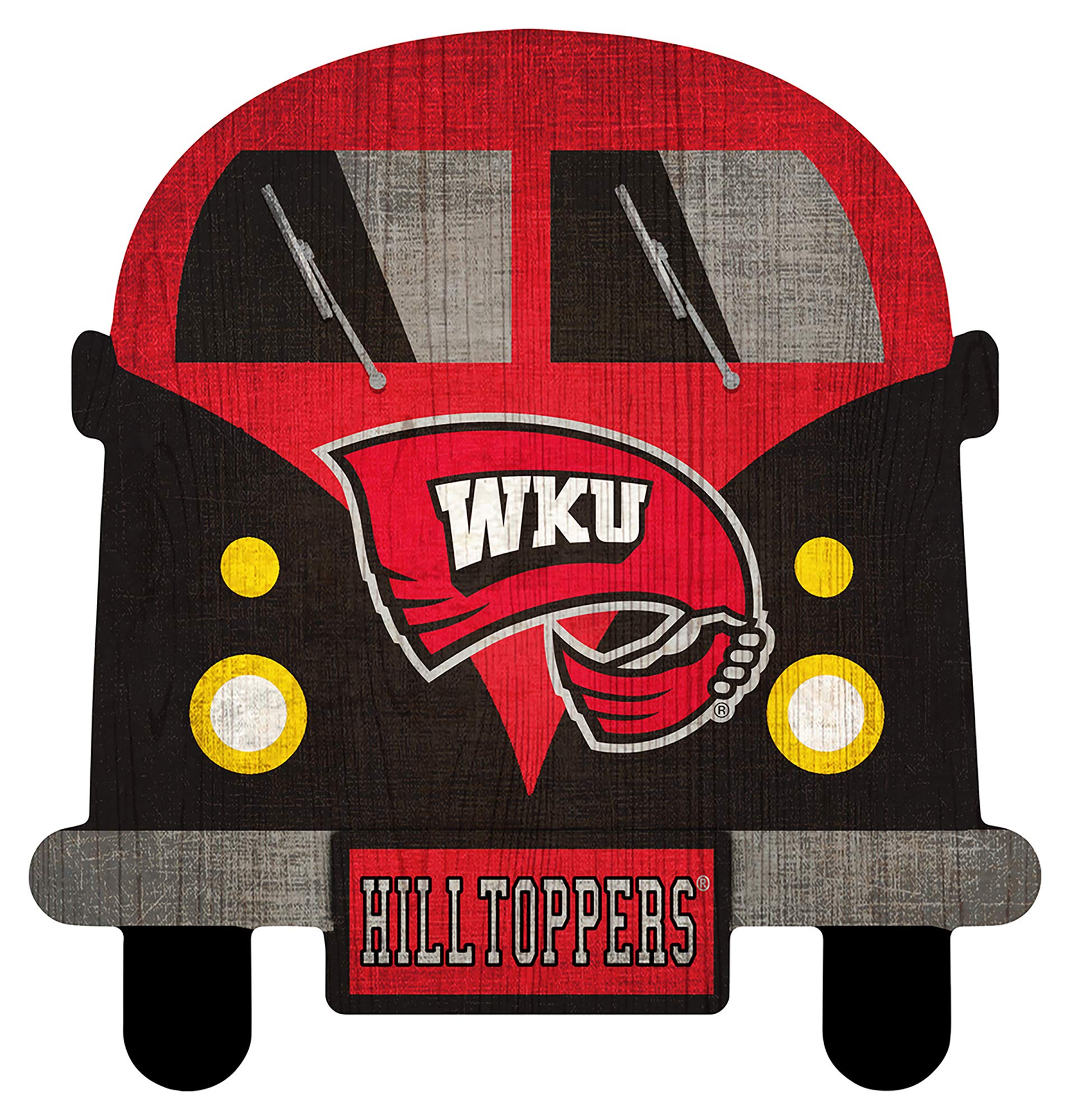Fan Creations NCAA 12 Inch Team Bus Sign - Officially Licensed College Sports Decor for Tailgating, Dorm Room & Game Day Parties