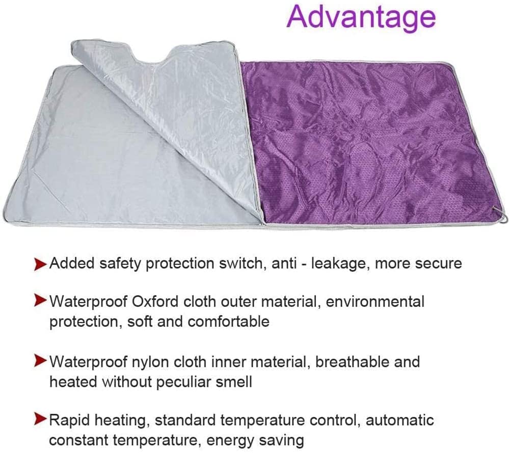 Far Infrared Sauna Blanket for Weight Loss - 2-Zone Detox Therapy Blanket with Professional Body Shaping Technology | Home Spa, Post-Workout Recovery & Relaxation