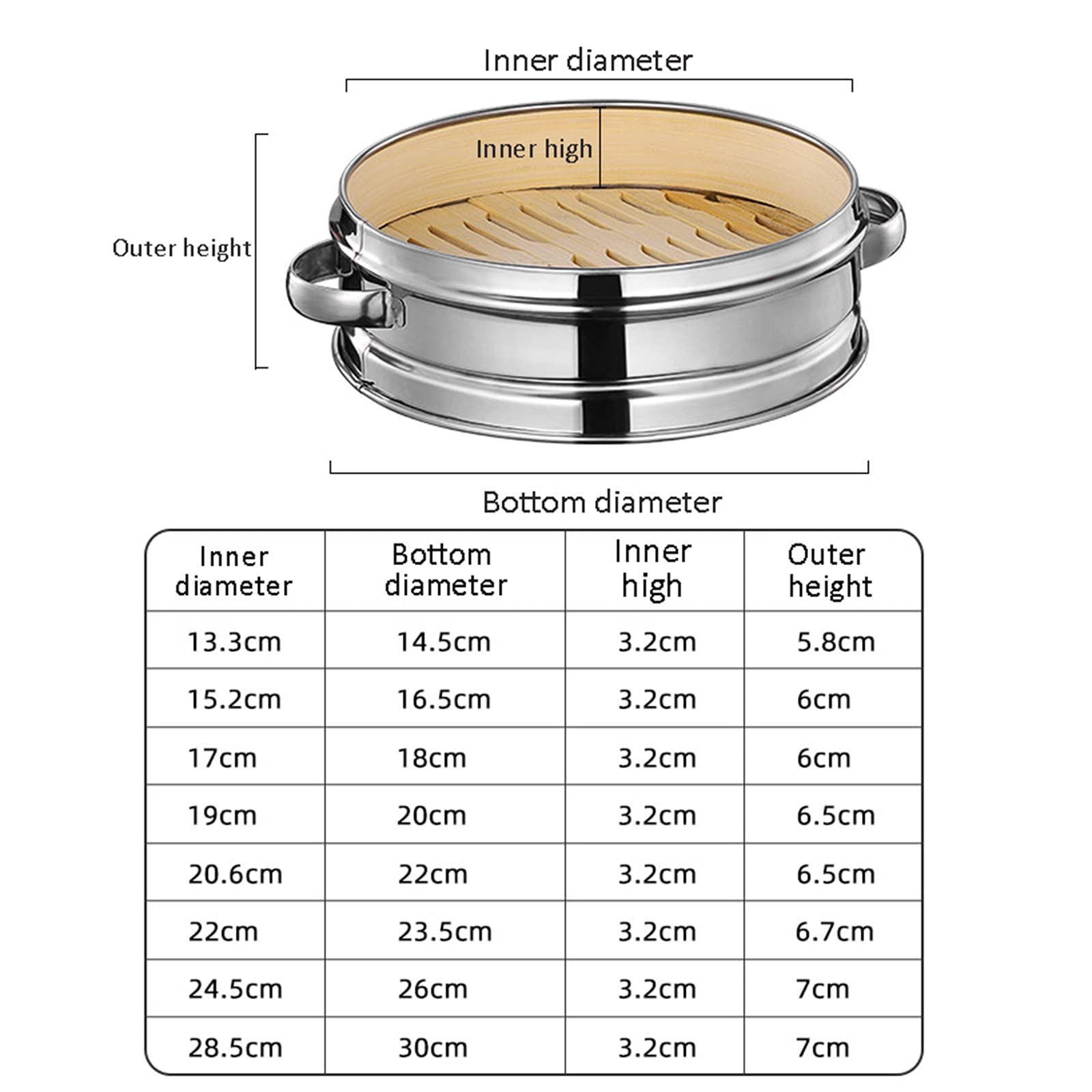 Premium 9.3-inch Bamboo Steamer Basket for Healthy Cooking - Perfect for Dim Sum, Dumplings, Buns & Asian Cuisine - Natural & Durable Kitchen Cookware for Steaming Meat, Vegetables & More
