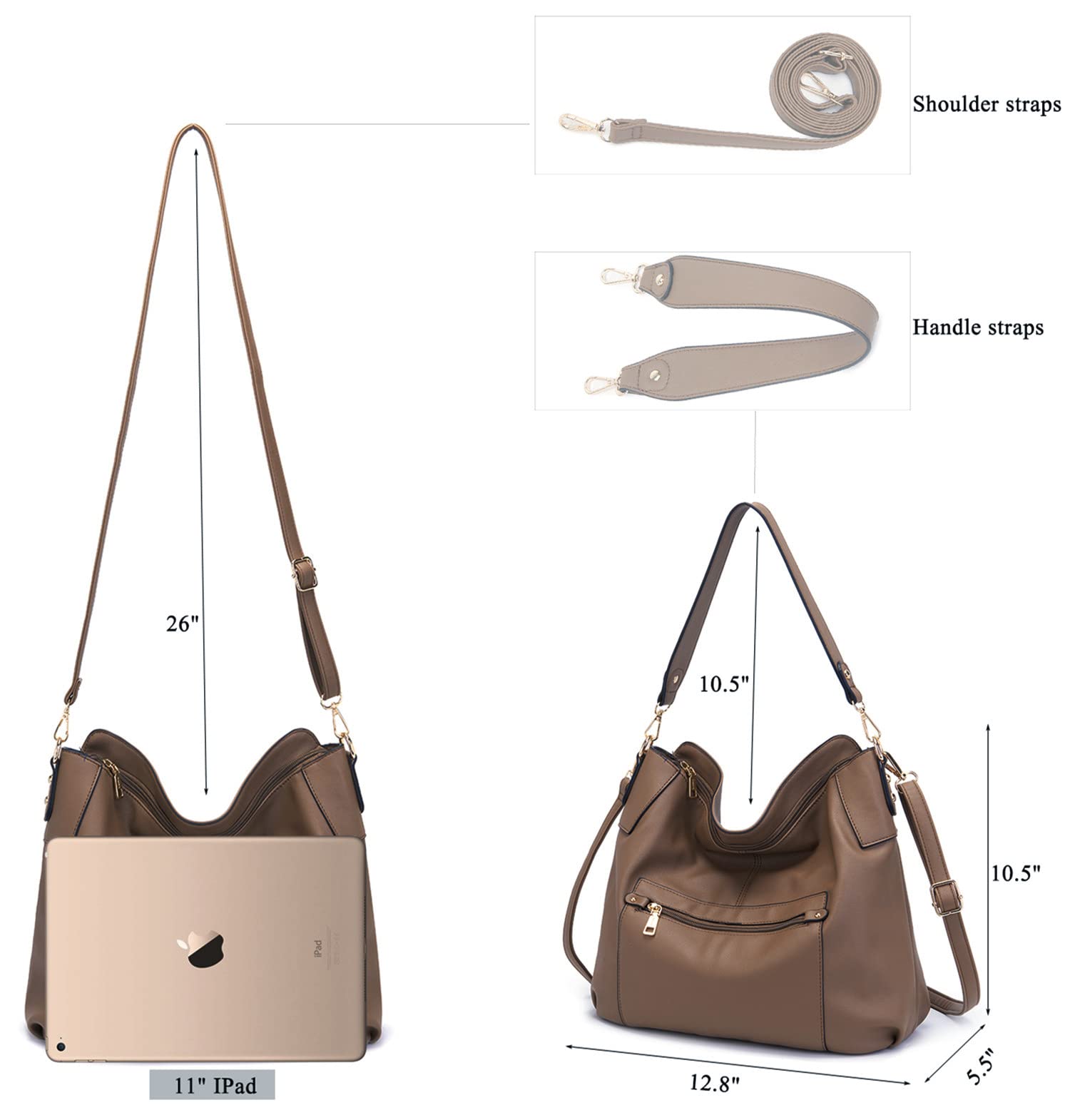 Stylish Large Crossbody Bags for Women - Fashion Shoulder Handbag Purse with Wallet Set, Tote & Hobo Purses | Perfect for Work, Travel, and Everyday Use