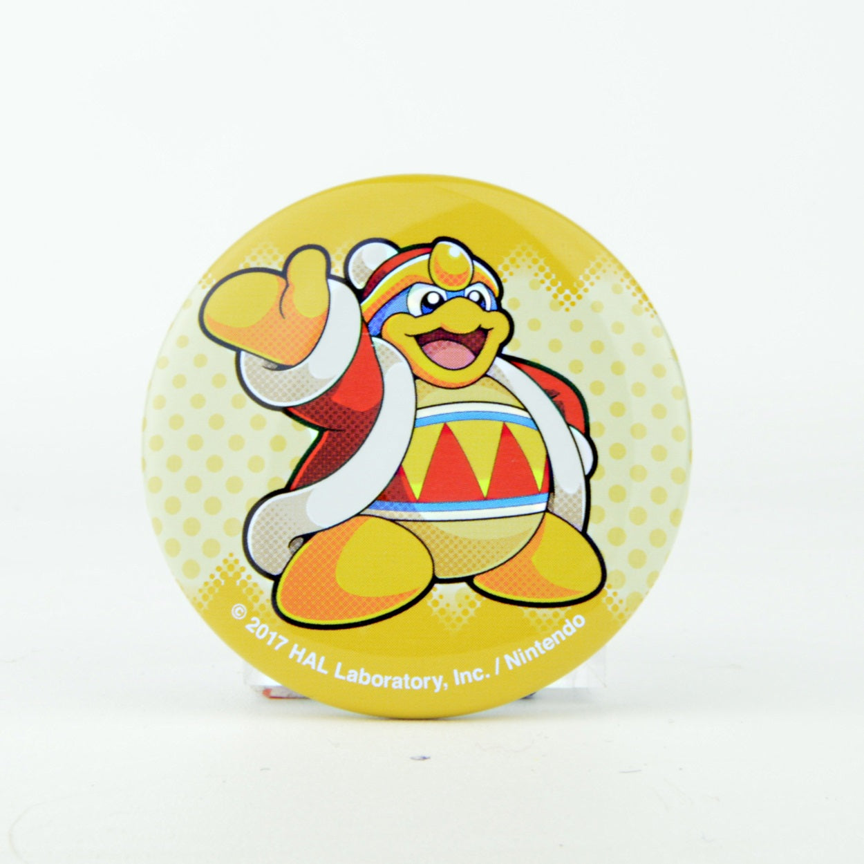 Official Nintendo Kirby Battle DX Takara Tomy Round Can Badge Pin - Cute Collectible Anime Character Accessory for Backpacks, Jackets & Cosplay