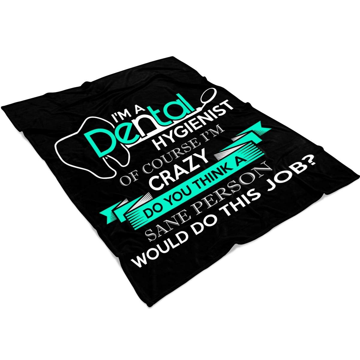 Premium Soft Fleece Throw Blanket for Dental Hygienists & Dentists - Luxurious Medium Size (60