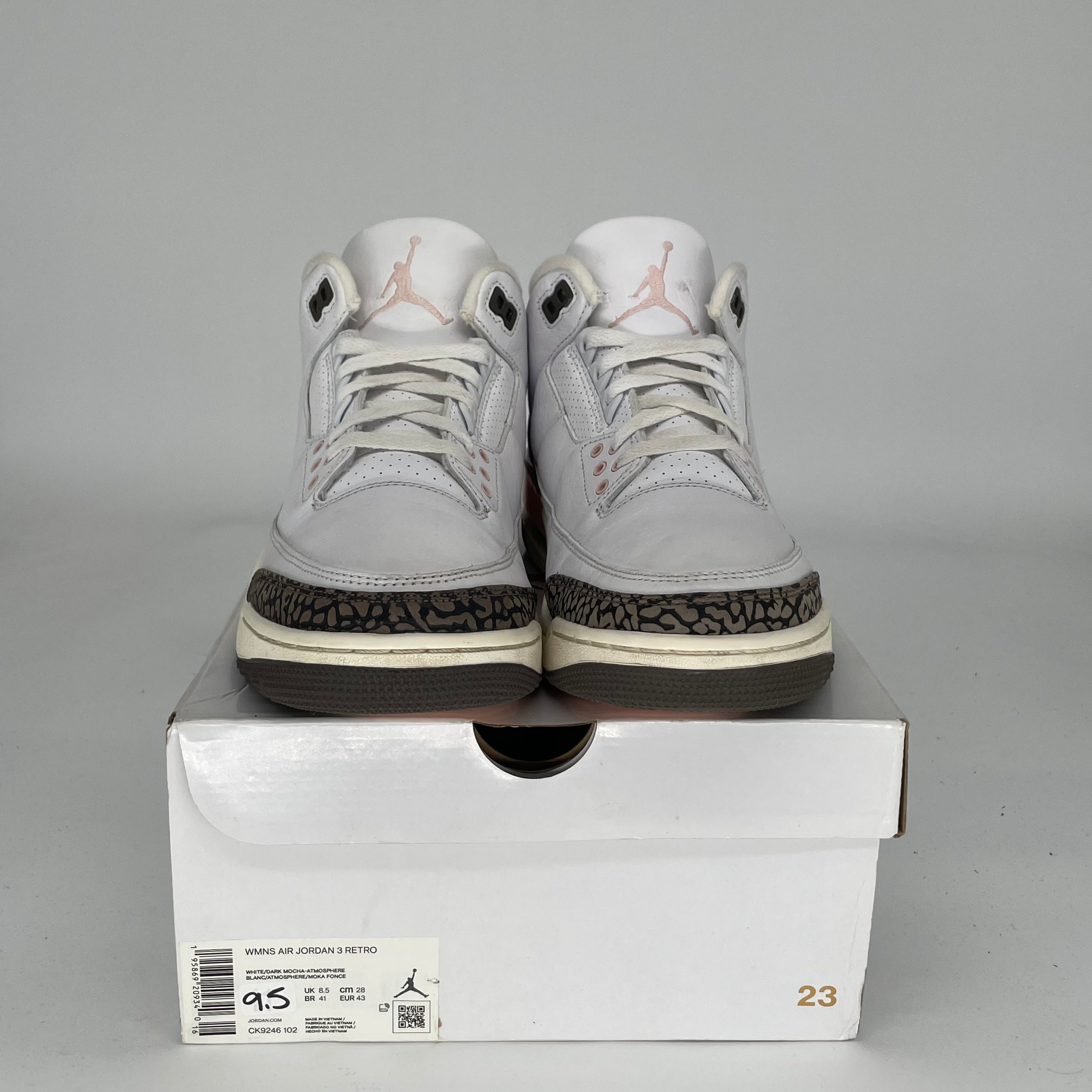 AIR JORDAN 3 NEAPOLITAN Women's Sneakers Size 9.5/11W - Style CK9246-102 | Retro Basketball Shoes for Women, Casual Streetwear & Gym Workouts