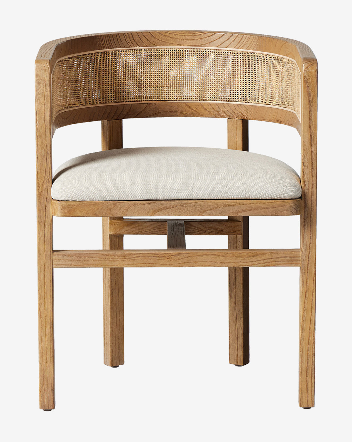 Valissa Modern Dining Armchair - Upholstered Fabric Seat, Sturdy Wooden Legs - Perfect for Kitchen, Dining Room, and Home Office Use