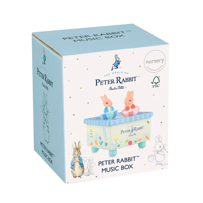 Peter Rabbit Musical Jewelry Box - Handcrafted Gift for Kids, Girls, Women - Perfect for Birthday, Christmas, Baby Shower & Nursery Decor
