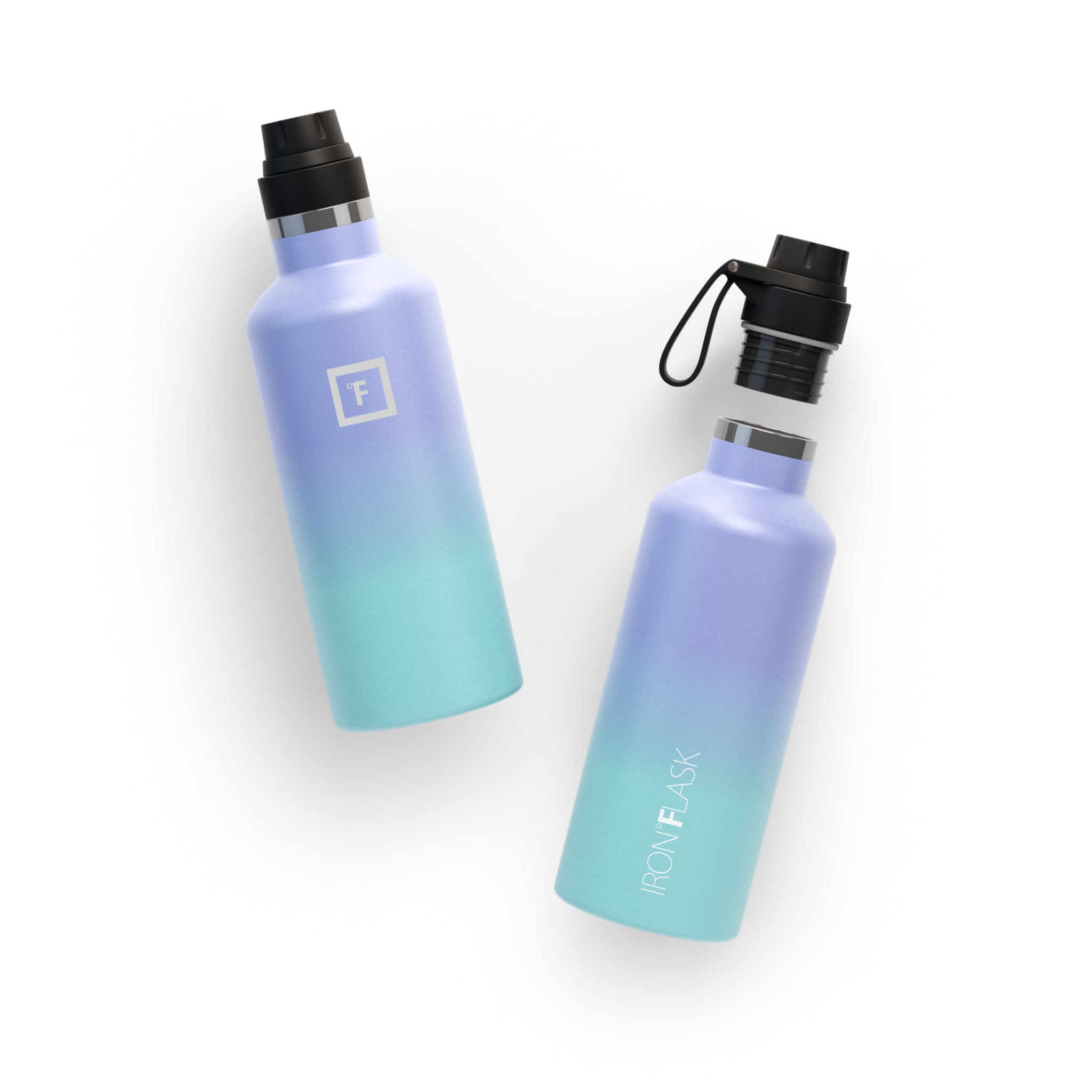 32 Oz Narrow Mouth Water Bottle with Spout Lid - Leak Proof Stainless Steel Insulated Water Bottle for Hiking, Gym & Outdoor Activities