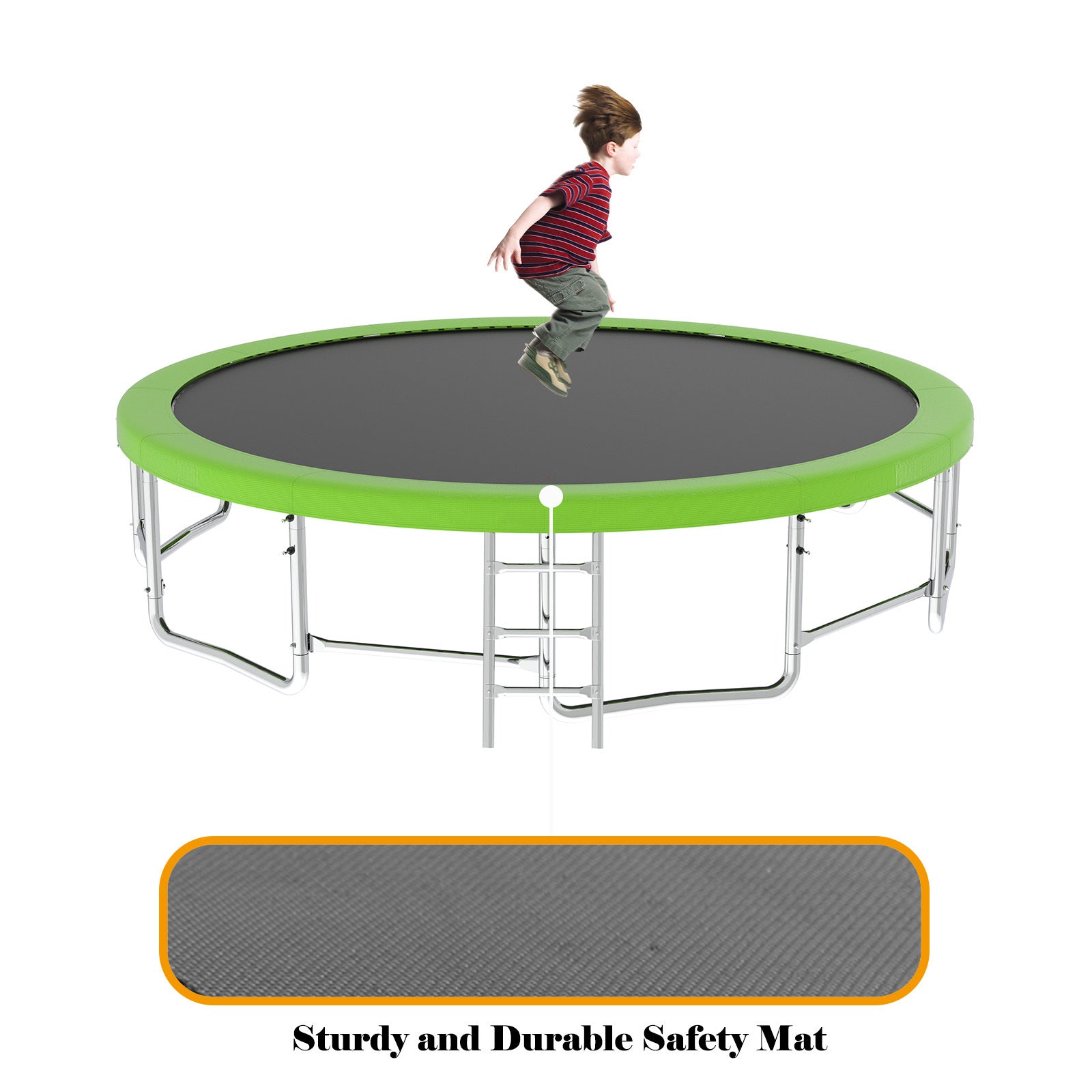 16FT Trampoline with Safety Enclosure Net, Balance Bar & Basketball Hoop - ASTM Approved Heavy-Duty Outdoor Trampoline for Kids & Adults - Perfect for Backyard Fun, Exercise & Family Bonding