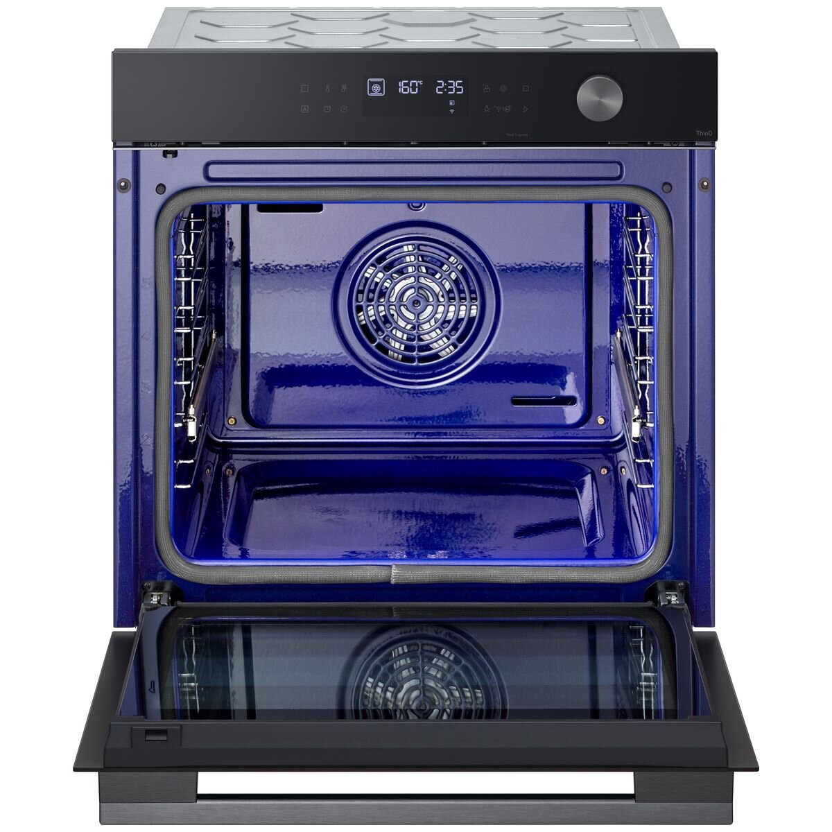 LG 60cm InstaView Series 5 Black Glass Oven - BO605G1GL5 | Built-in Electric Oven with InstaView Window for Modern Kitchens