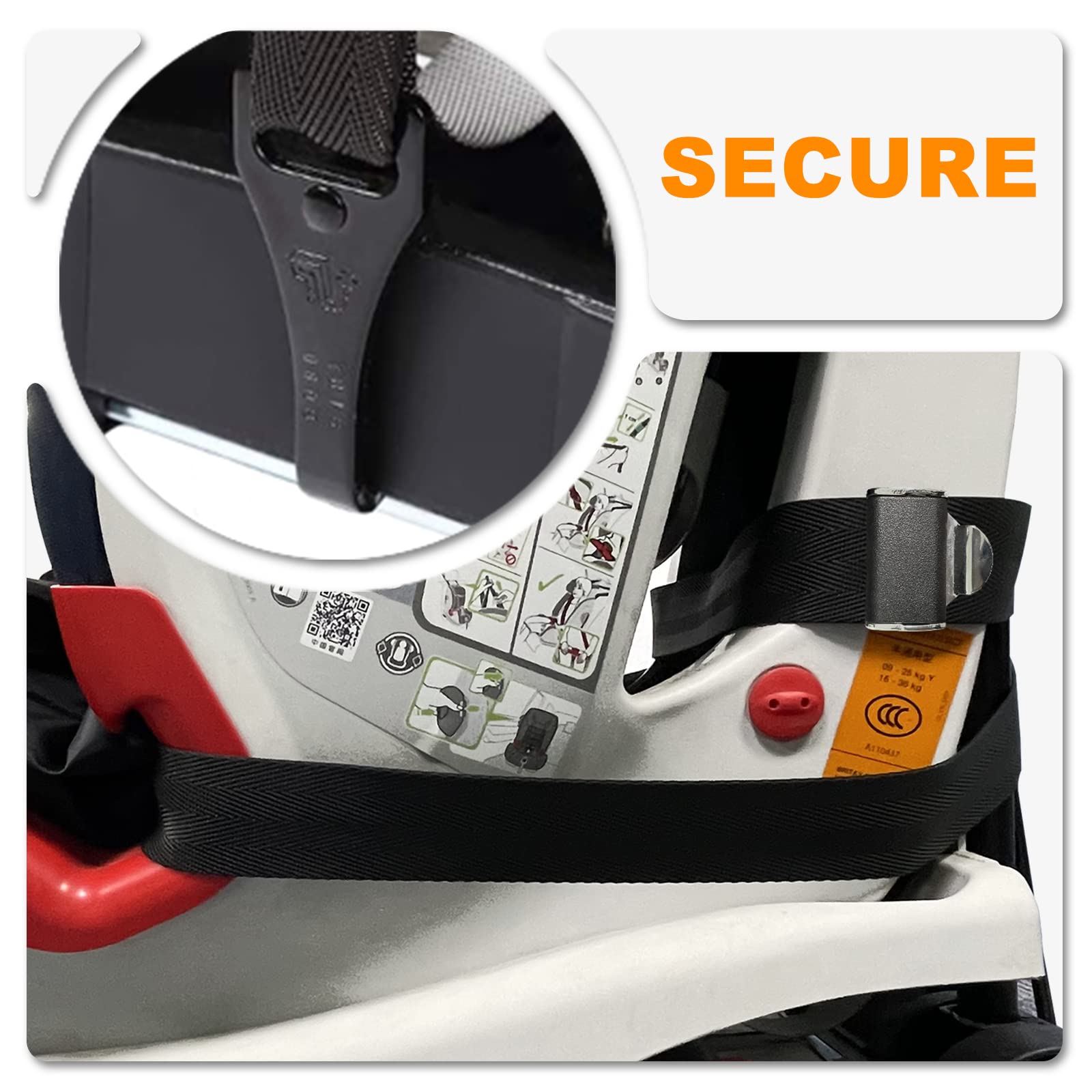 Best Lightweight Car Seat Carrier with Wheels for Airports - Compact Foldable Travel Cart & Trolley - Perfect for Airplane Travel with Kids & Baby Gear