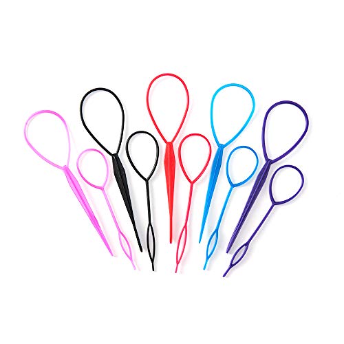 iFlyMars 5 Pairs Hair Braid Accessories - Ponytail Maker & French Braid Tool Kit with Topsy Tail Loop for Easy Styling | Perfect for Everyday Wear, Parties, and Special Occasions
