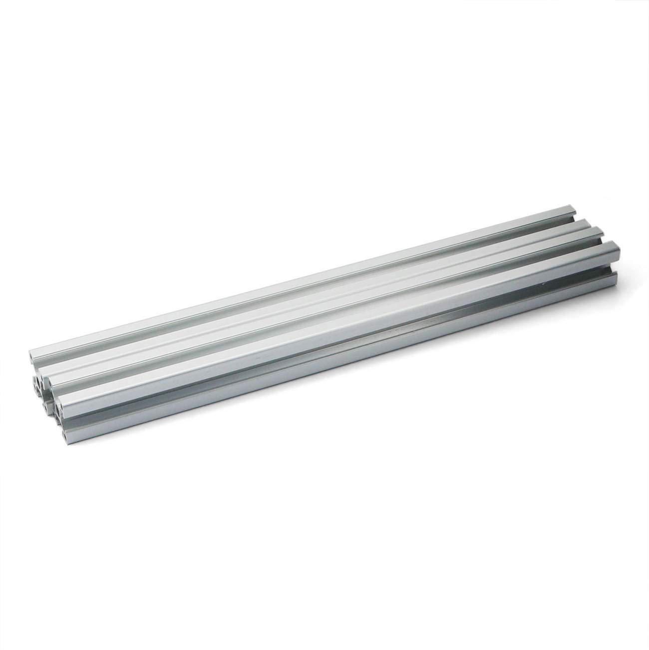 2PCS Silver 2020 Aluminum Profile Extrusion - European Standard Anodized Linear Rail for DIY 3D Printer, CNC Machine & Workbench (250mm) | Perfect for Building Frames, Enclosures & Structural Supports