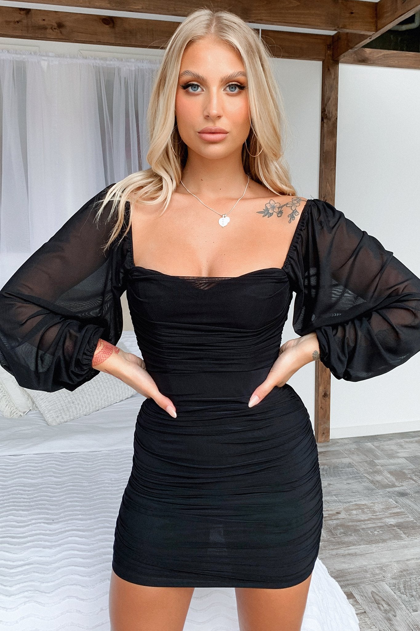 Elegant Black Marie Dress for Women - Perfect for Evening Parties, Weddings & Special Occasions