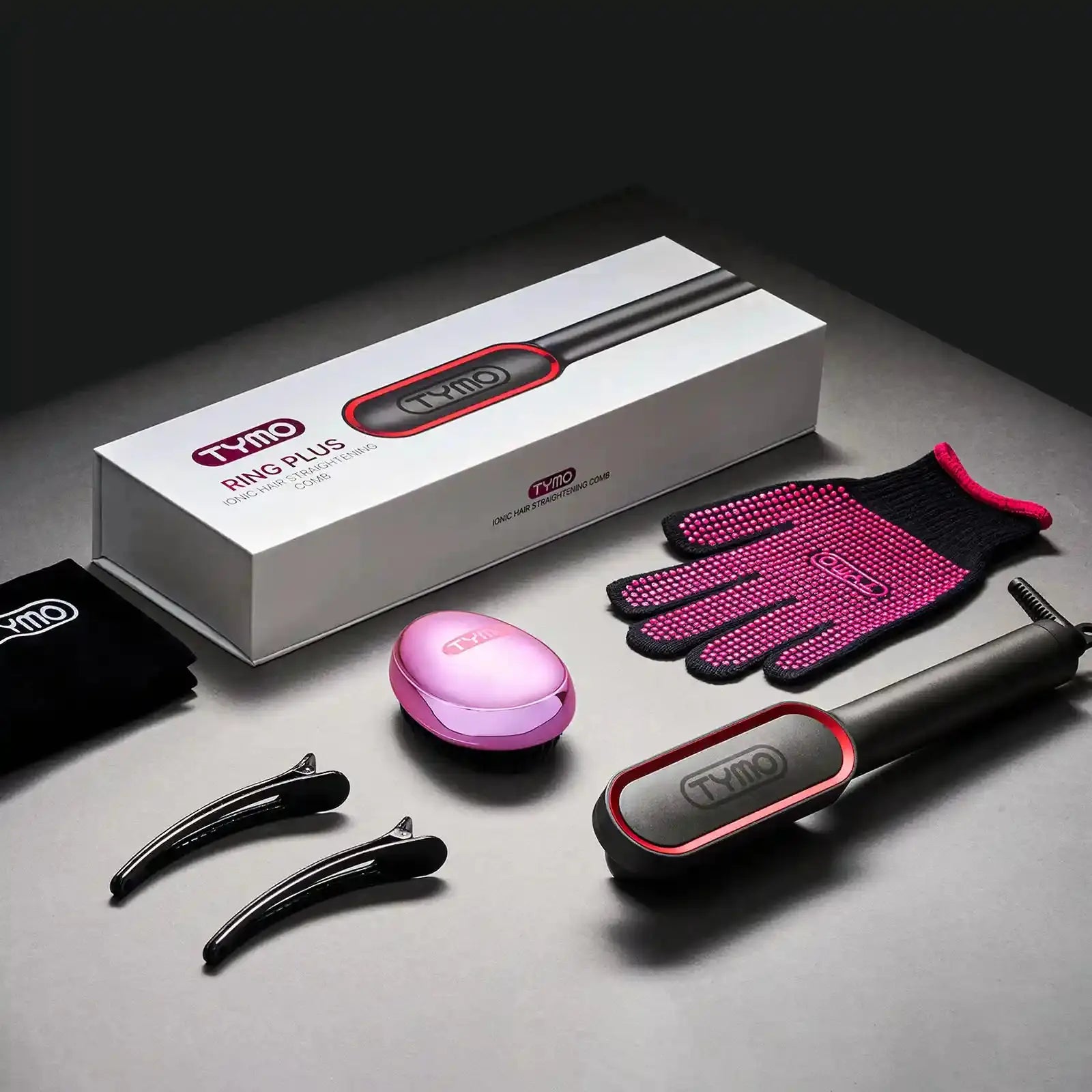 TYMO Ring Plus - 2-in-1 Hair Curling & Styling Iron with Adjustable Temperature, Perfect for Home Salon & Travel Styling