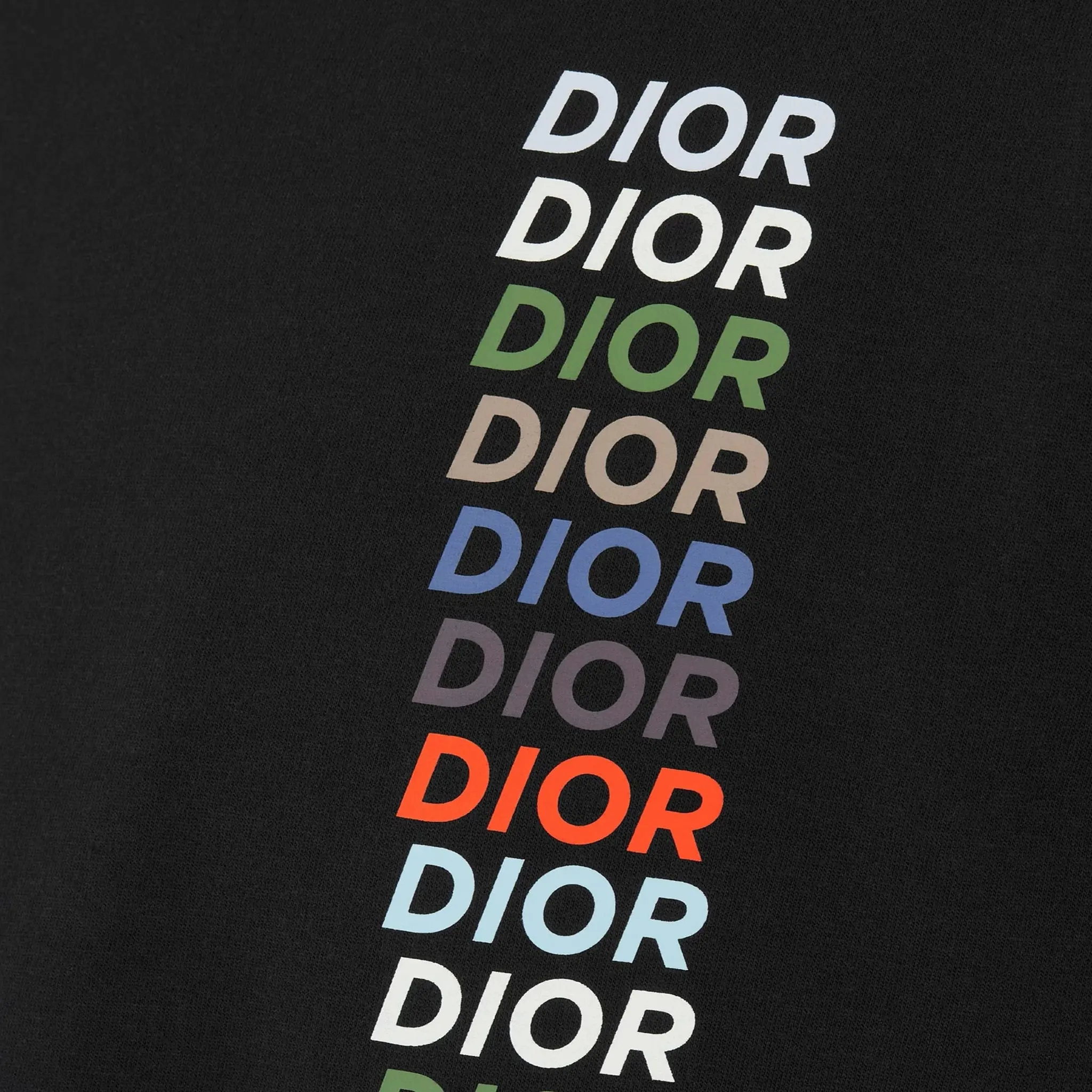 Dior Printed Relaxed Fit Cotton Black T-Shirt for Men | Casual Luxury Streetwear | Perfect for Everyday Wear, Parties & Date Nights