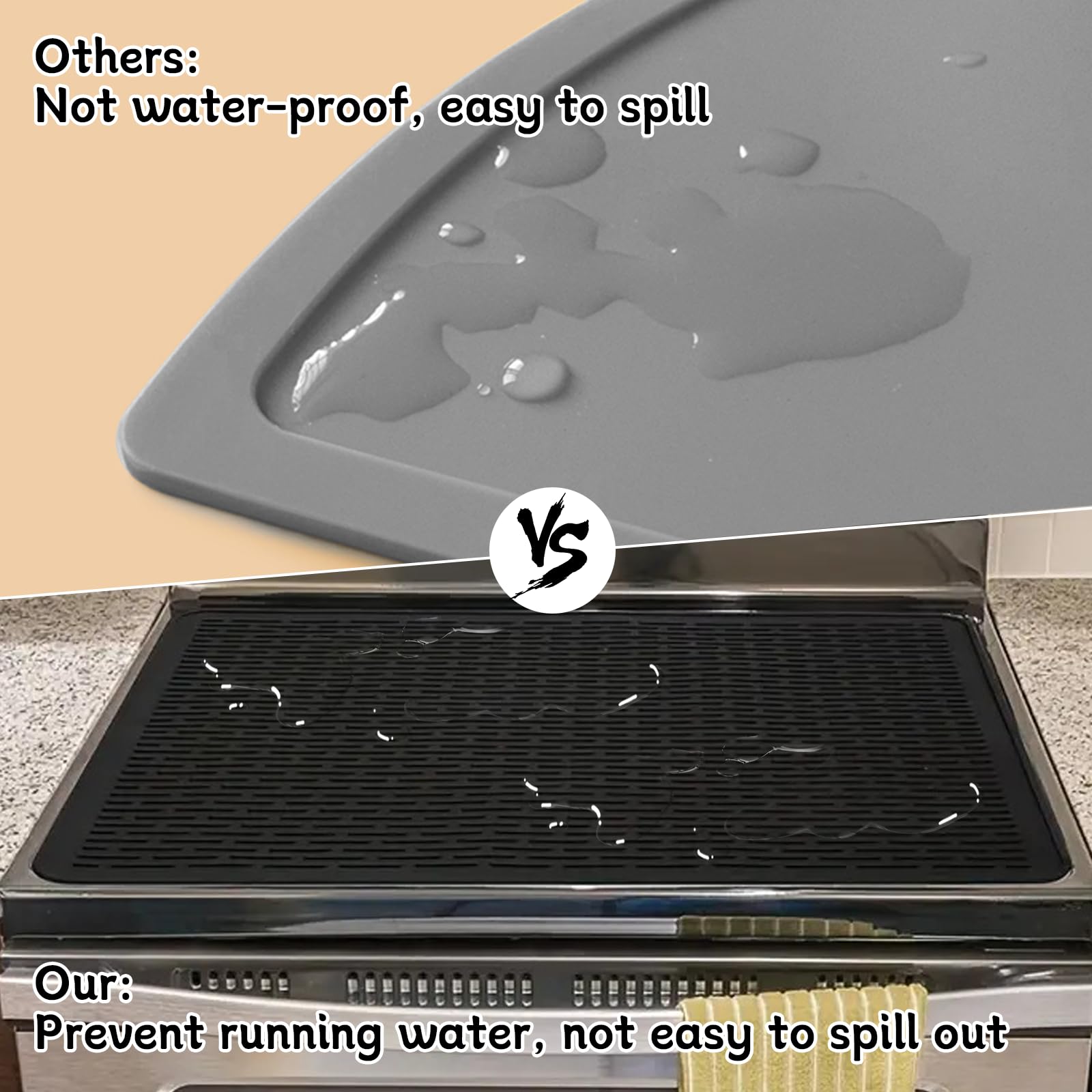Heat-Resistant Silicone Stove Top Cover for Electric & Glass Cooktops - 28