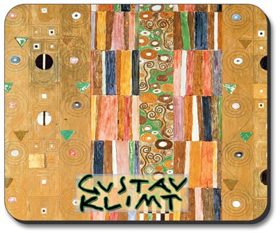 Gustav Klimt Art Plates Mouse Pad - The Kiss Detail, Non-Slip Rubber Base for Computers & Office Use | Perfect Gift for Art Lovers & Home Office Decor