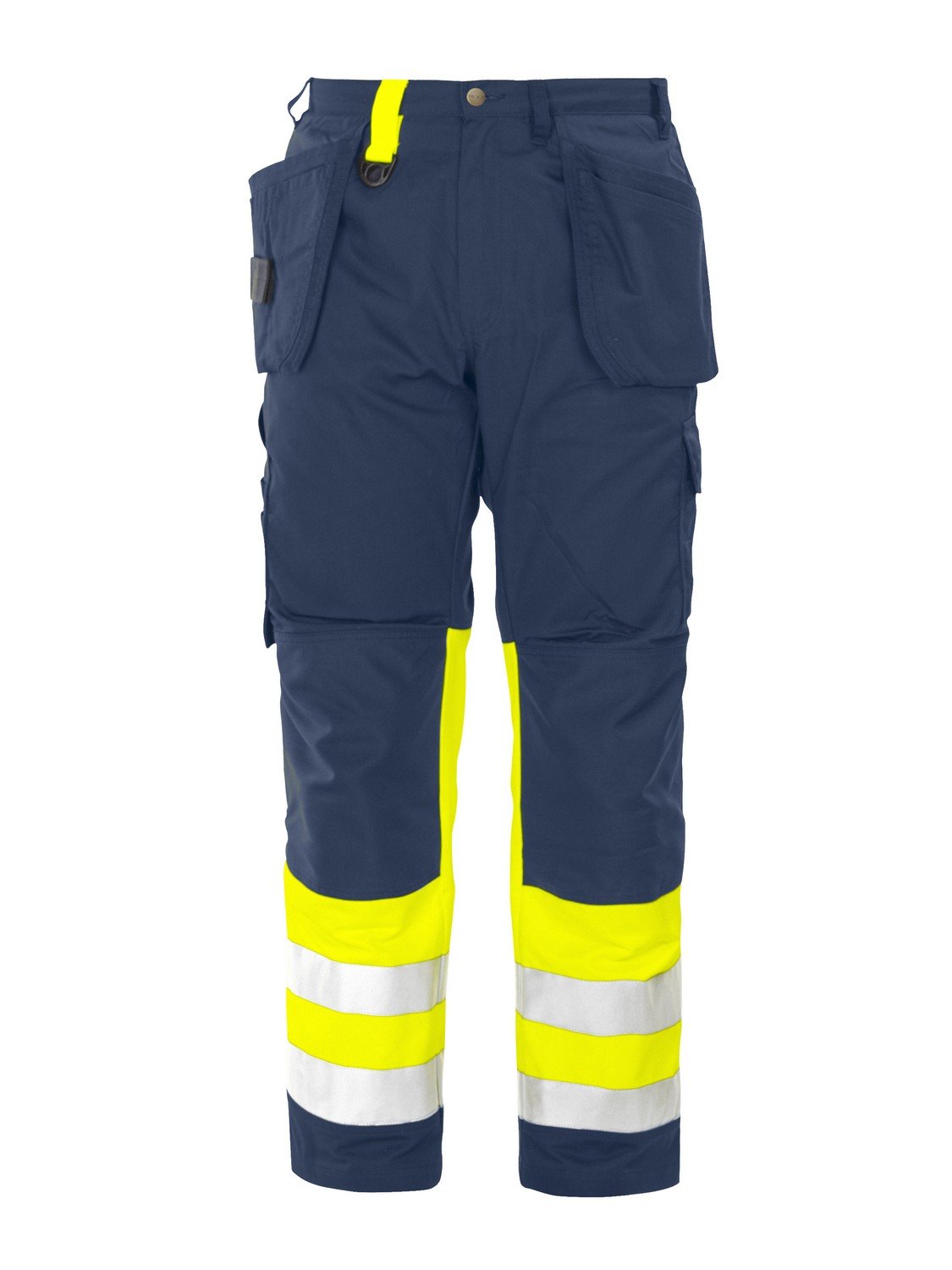 High-Visibility Cargo Pants for Men - Reflective Work Pants with Multiple Pockets | Ideal for Construction, Night Running & Outdoor Safety