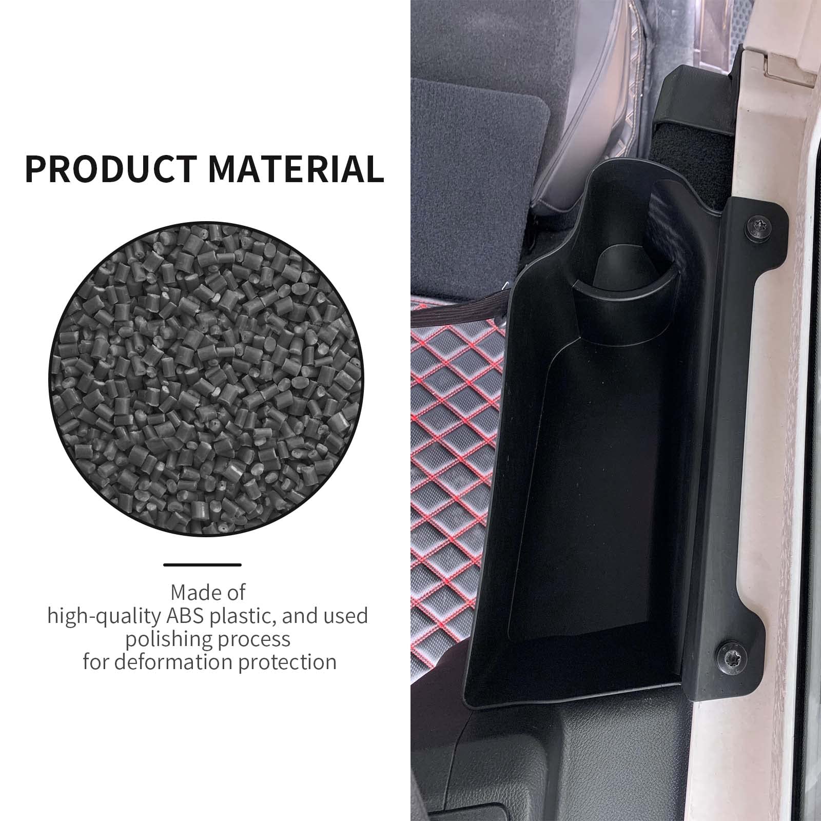 JL Trunk Storage Box Organizer - 2PCS Rear Cargo Side Box Storage Trays for 2018-2023 Jeep Wrangler JL/JLU 4-Door - Wheel Well Storage Bins for Camping Gear, Tools & Road Trip Essentials