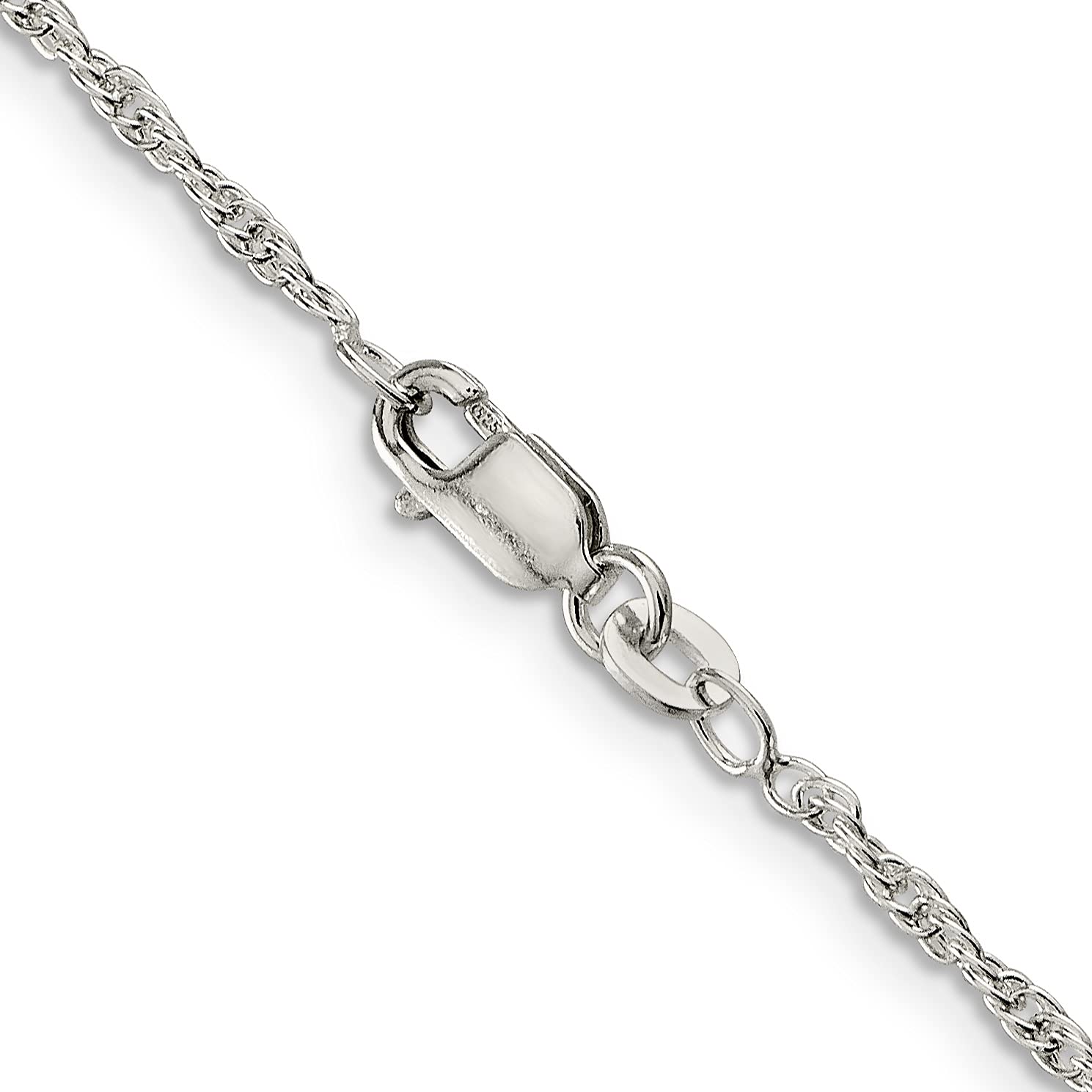 IceCarats 925 Sterling Silver 2.5mm Rope Chain Twisted Link Necklace for Women - Dainty & Elegant Jewelry Gift for Birthday, Anniversary, Valentine's Day