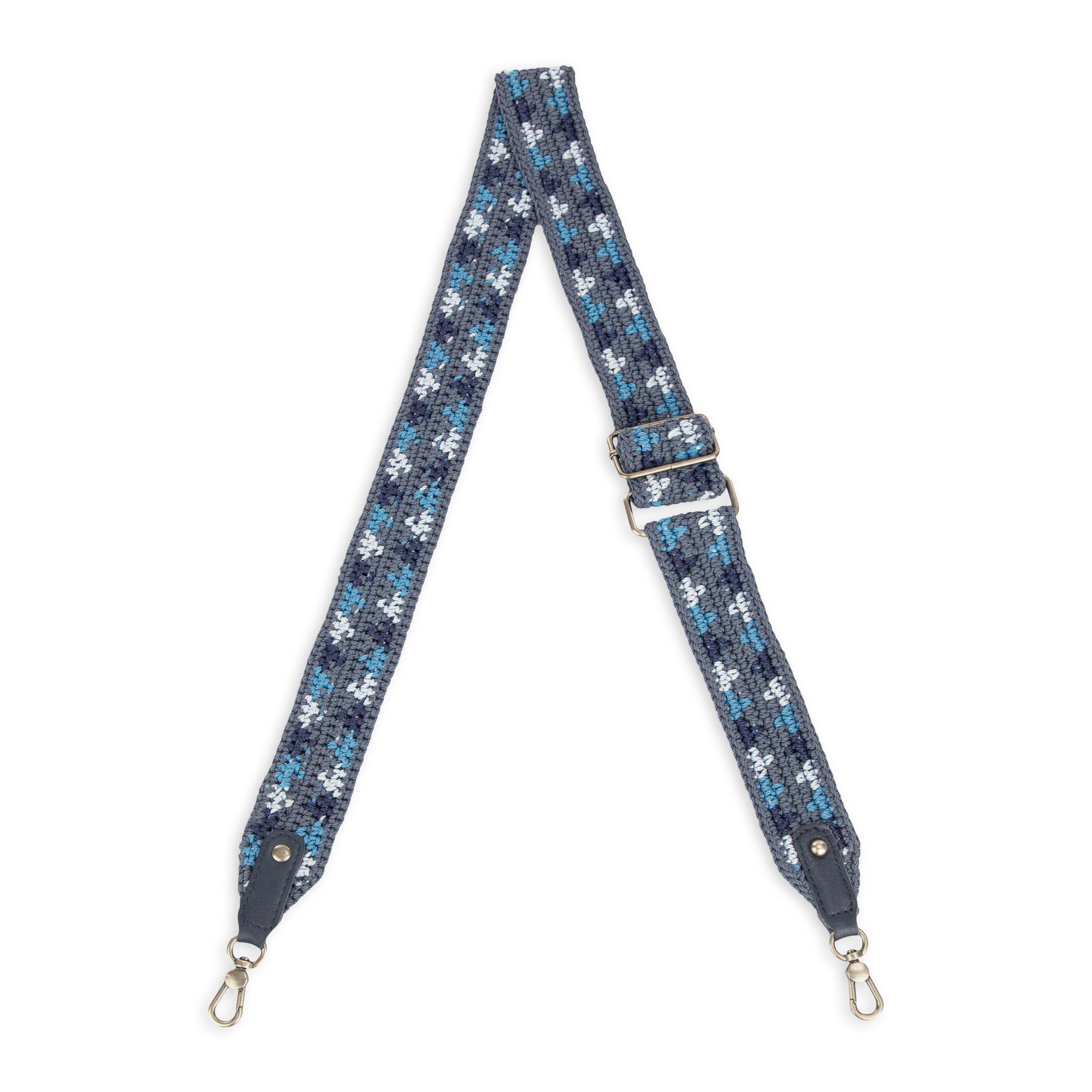 Handmade Crochet Crossbody Bag Strap - Nautical Maritime Triangle Design - Perfect for Beach, Festival, and Boho Fashion Accessories