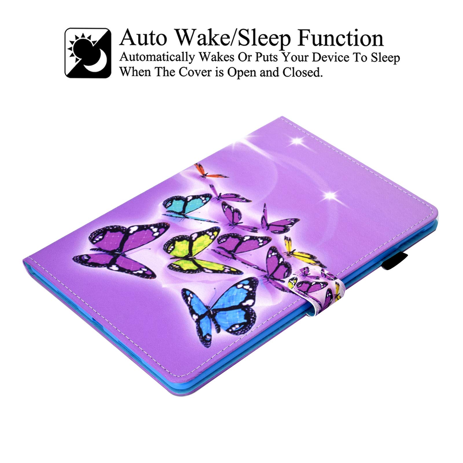 Premium iPad Pro 11 Inch Case (2021/2020/2018 Models) - Multi-Angle Stand with Card Slots, Auto Sleep/Wake Protection - Perfect for Work, Travel & Entertainment | Papillons Design