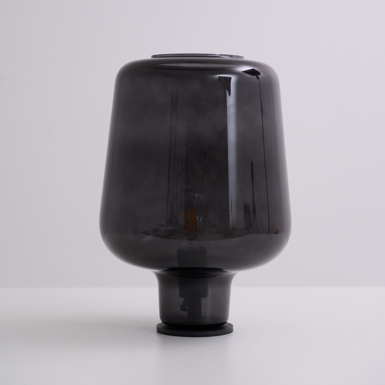 Modern Teutonic Glass Table Lamp - Elegant Home & Office Lighting for Living Room, Bedroom, or Study Desk